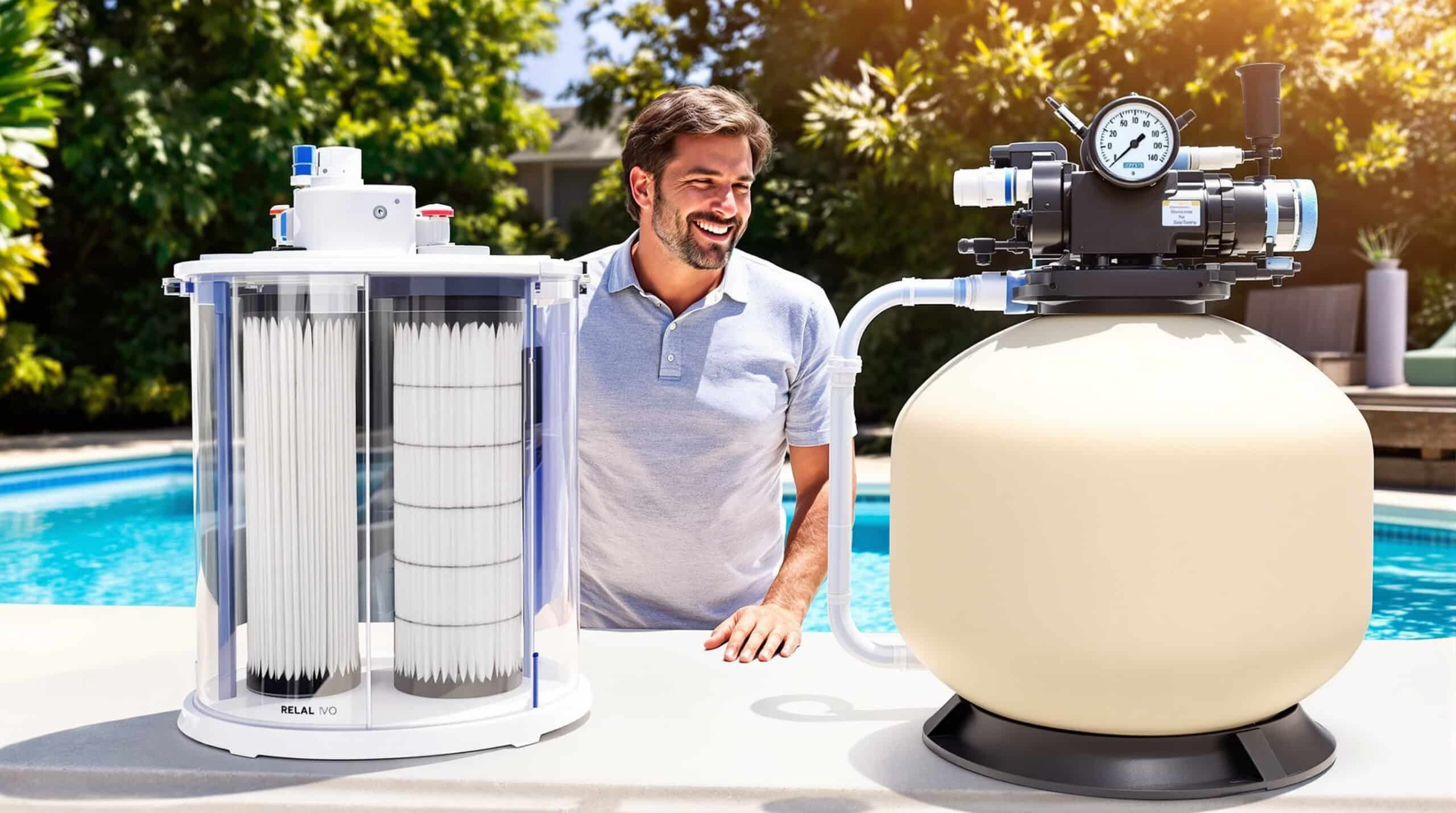 découvrez les différences entre filtre à cartouche et filtre à sable pour piscine, et choisissez le système de filtration le plus adapté à vos besoins.