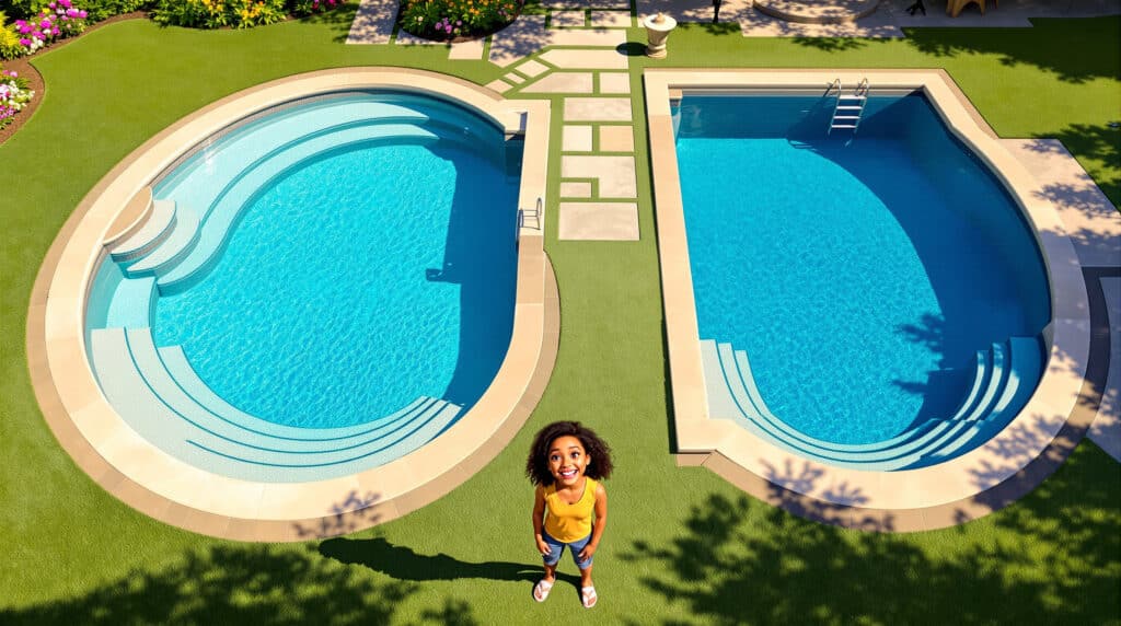 découvrez les avantages des piscines rondes et rectangulaires pour choisir celle qui correspond le mieux à vos besoins et à votre jardin.