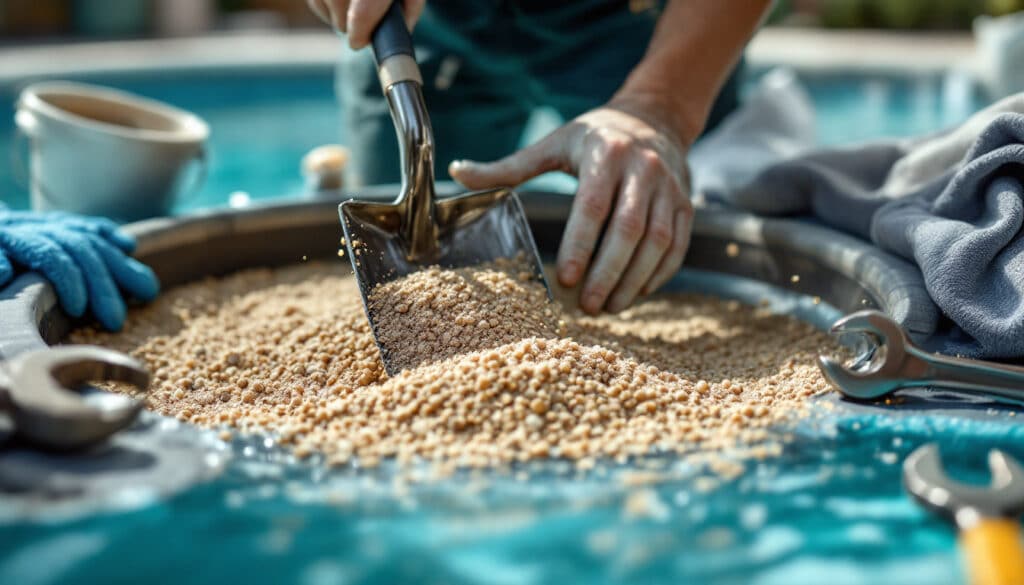 découvrez les étapes simples et efficaces pour changer le sable de votre filtre de piscine vous-même, afin d'assurer une eau propre et cristalline toute la saison.